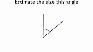 Estimating the size of angles