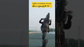 Ajith accident scene Vidamurachi shooting spot #vidamuyarchi #accidentshorts #ajith #thala #stunt