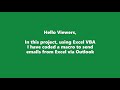 Excel VBA Automation - Sending Email From Excel Using Outlook