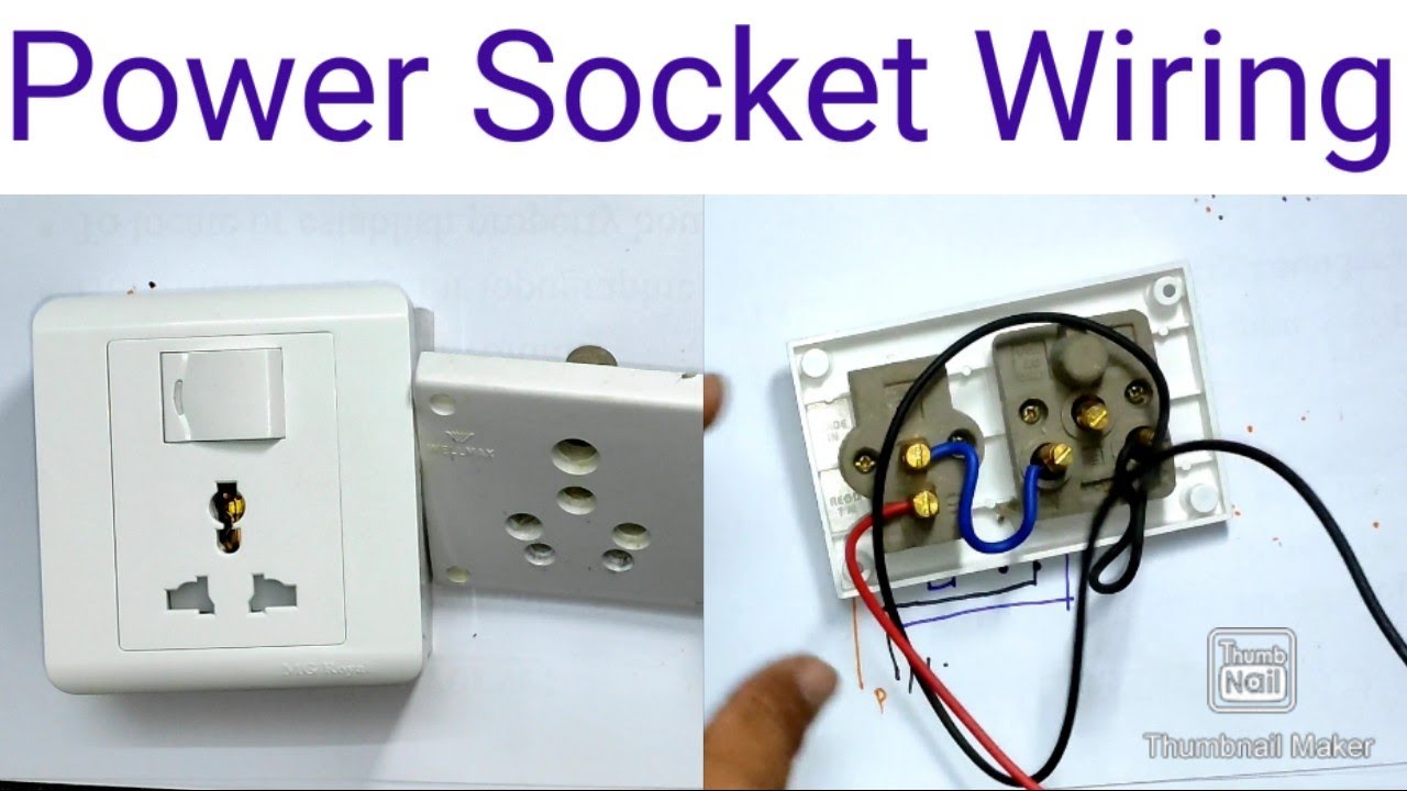 Power Socket Wiring | 3 Pin Or 5 Pin Power Socket Wiring With Diagram ...