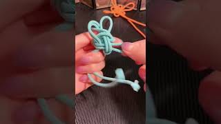 编绳 绳结 1分钟教会你编中国结Weaving rope and knots in 1 minute to teach you to weave Chinese knots #shorts