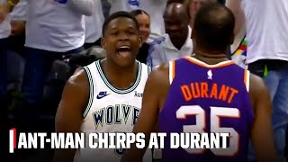 Anthony Edwards has words for Kevin Durant after this 3 😤 | NBA on ESPN