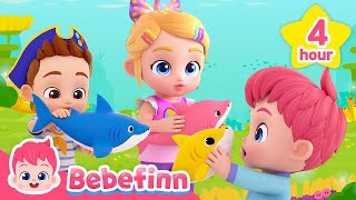 [TV] Baby Shark Doo Doo Doo +more Nursery Rhymes | Bebefinn #SharkMonth | Songs for Kids