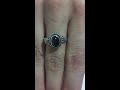 black star diopside on sterling silver vintage shank for sale by truly gems