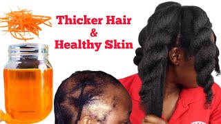 THIS GROWTH OIL WILL GROW YOUR HAIR SUPER FAST!THICKER AND LONGER HAIR