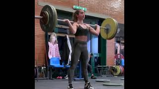 80kg clean and jerk by @ludovica delia 45kg category🏋️‍♀️ 15years old - olympic weightlifting