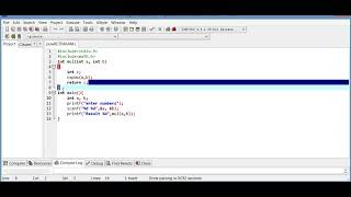 Write a C program for power calculation using a function with return and parameters
