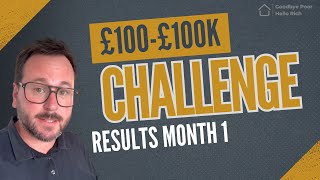 Month 1’s Results on the now £200 - £100,000 challenge