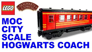 Train MOC: Hogwarts Coach in City scale - Better than Lego's?