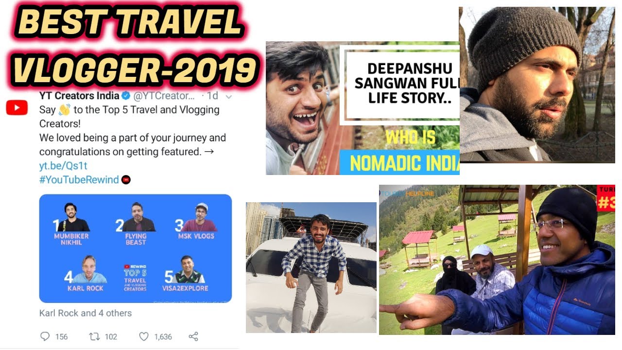 Top 5 Travel Vlogger By Youtube 2019 Youtube