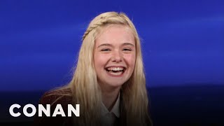 Elle Fanning Is Obsessed With Cobb Salad | CONAN on TBS
