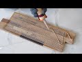 Three easy steps to install 3D wood panel.