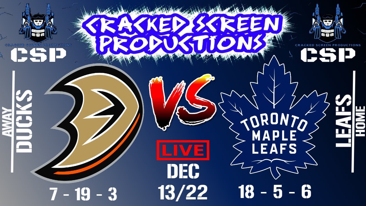 🔴NHL LIVE🔴 Anaheim Ducks @ Toronto Maple Leafs Dec/13/22 Full Game ...