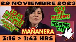 💩🐣👶 AMLITO | Mañanera *Miércoles 29 de noviembre 2023* | El gansito veloz 3:16 a 1:43.
