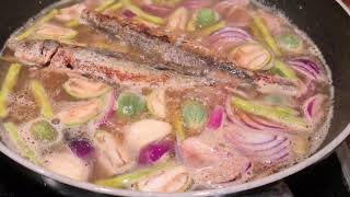 Bulanglang na Gulay /Lotong pinoy fish dish