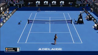 Adelaide II WTA - Semifinal | Paula Badosa vs Daria Kasatkina | AO Tennis 2 - PS4 Gameplay