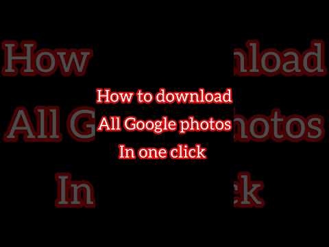 How to Download all Google Photos in One Click Google photos ko Gallery me kaise Laye #shorts