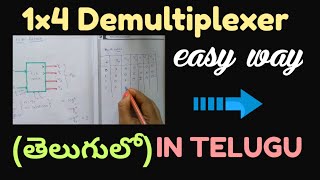 1:4 DEMULTIPLEXER IN TELUGU - 1×4 Demultiplexer - DIGITAL ELECTRONICS|| STLD||BTECH ||DIPLOMA