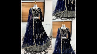 SHREE HARI SR 1474 B VELVET LEHENGA CHOLI WHOLESALE