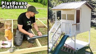 DIY Playhouse Upper and Lower Platforms. Build a Playhouse 2/15