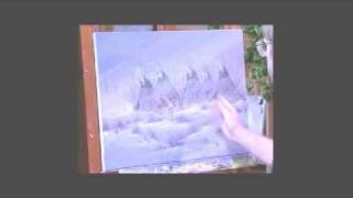Painting falling snow with Jerry Yarnell