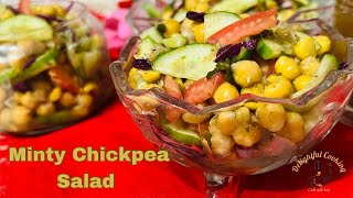 Chickpea salad | Minty chickpea salad | Christmas salad recipe