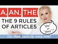 9 RULES OF ARTICLES - A, AN, THE or 'THEE' ? - Use and pronounce correctly every time!
