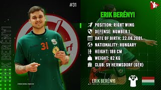 Erik Berenyi - Right Wing - SV Hermsdorf - Highlights - Handball - CV - 2022/23