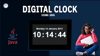 How To Make Digital Clock/Watch In Java Using Netbeans IDE||With Full Source Code||Tech&Programming