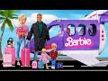 Barbie Family Toddler Dolls Travel Routine