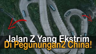 Keajaiban Teknik China!! Beberapa Jalan Ekstrim Di Pegunungan China