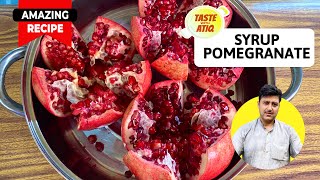 Anar ka sharbat banane ka tarika |  pomegranate syrup recipe | Sharbt e Anar recipe