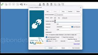connect mysql server remote via tunnel