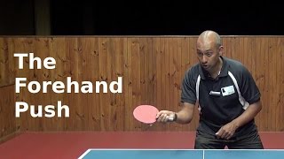 Forehand Push | Table Tennis | PingSkills