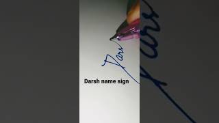 Darsh name signature😎/Comment your name #short #viral #trending