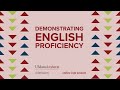 How do students show English proficiency? -- International Admissions 101