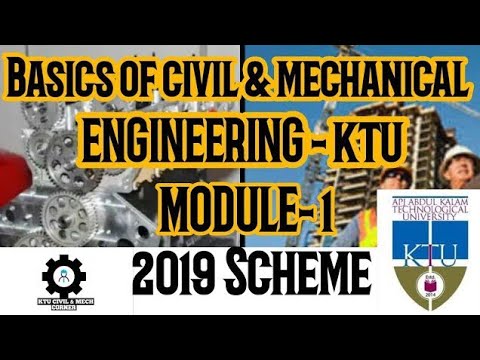 Basics Of Civil And Mechanical Engineering|KTU|Module1|2019 Scheme ...