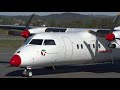 rare dat dash 8 100 arrival u0026 departure at stord airport 2013