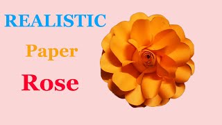How to Make Realistic paper Rose | very easy paper rose | DIY Flower | Paper Craft