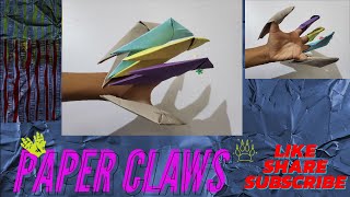 HOW TO MAKE PAPER CLAWS