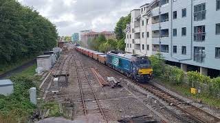 DRS 68016 T\u0026T 68002 passing Dorchester.