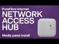 TELUS | Installing a TELUS Network Access Hub in a media panel