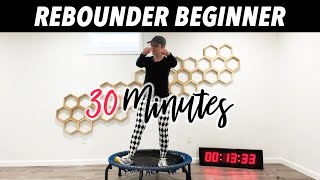 30 Minutes Beginner Rebounder Workout Lymphatic System Drainage + Cool Down Stretch