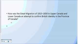 Great Migration of Canada