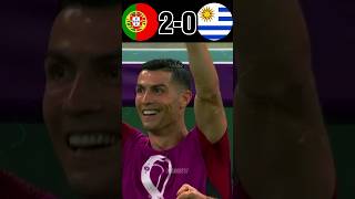 Portugal vs Uruguay 2022 Ronaldo Scored #footballshorts #youtubeshorts #shorts #ronaldo
