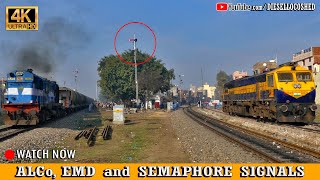 ALCo, EMD and SEMAPHORE SIGNALS !! Memories of DHURI Jn. | Indian Railways