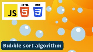 Coding the bubble sort algorithm animation in Javascript