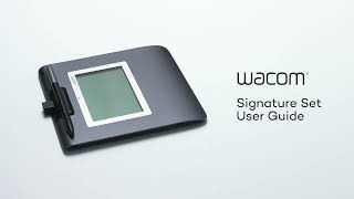Wacom Signature Set User Guide