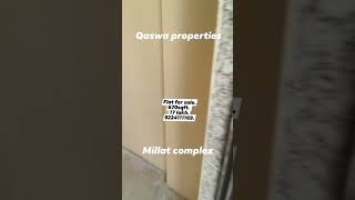 QASWA PROPERTIES...Flat for sale. Millat complex.Near Shilphata hp petrol pump .9224111169 call me.