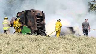 Hay Baler Fire